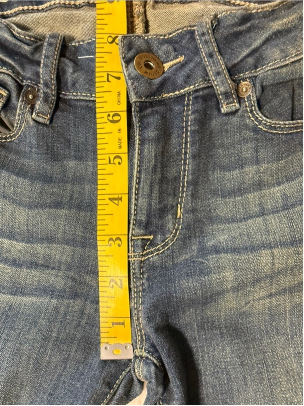 Juniors Bullhead Denim Co Blue Skinny Jeans Size 1 - Picture 7 of 9